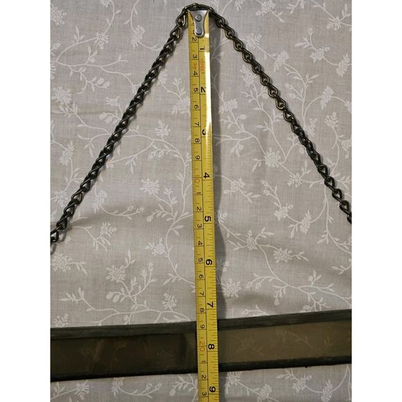 Glass Etched Abstract Art Window Suncatcher Wall Hanging Circles 13.25"x 10.5" - Picture 8 of 8